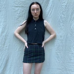 Moda International cropped polo tank
